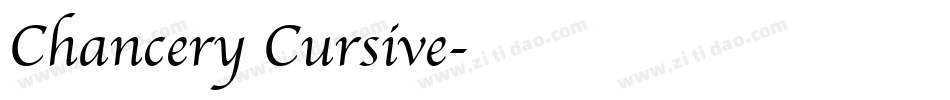 Chancery Cursive字体转换